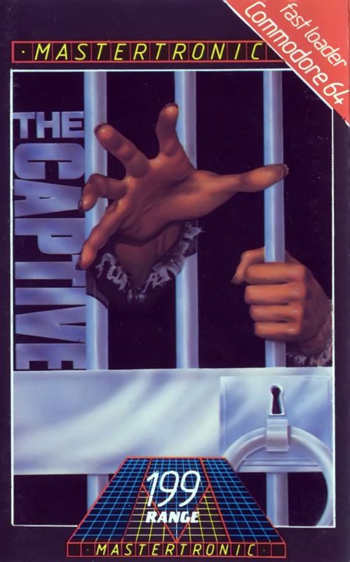 The Captive box art for Commodore 64